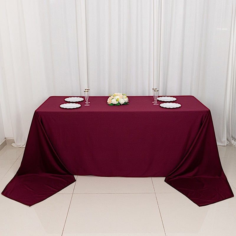 90x156 in Premium Scuba Polyester Rectangle Tablecloth