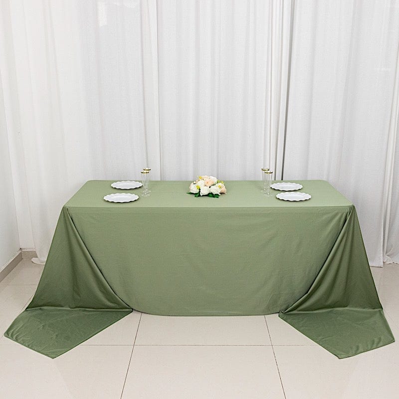 90x156 in Premium Scuba Polyester Rectangle Tablecloth