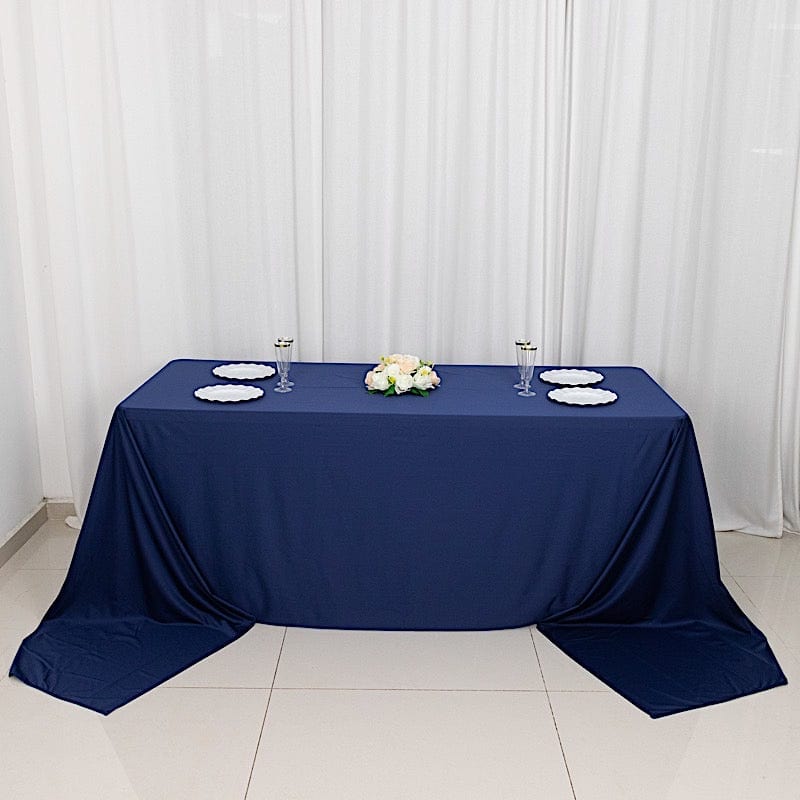 90x156 in Premium Scuba Polyester Rectangle Tablecloth