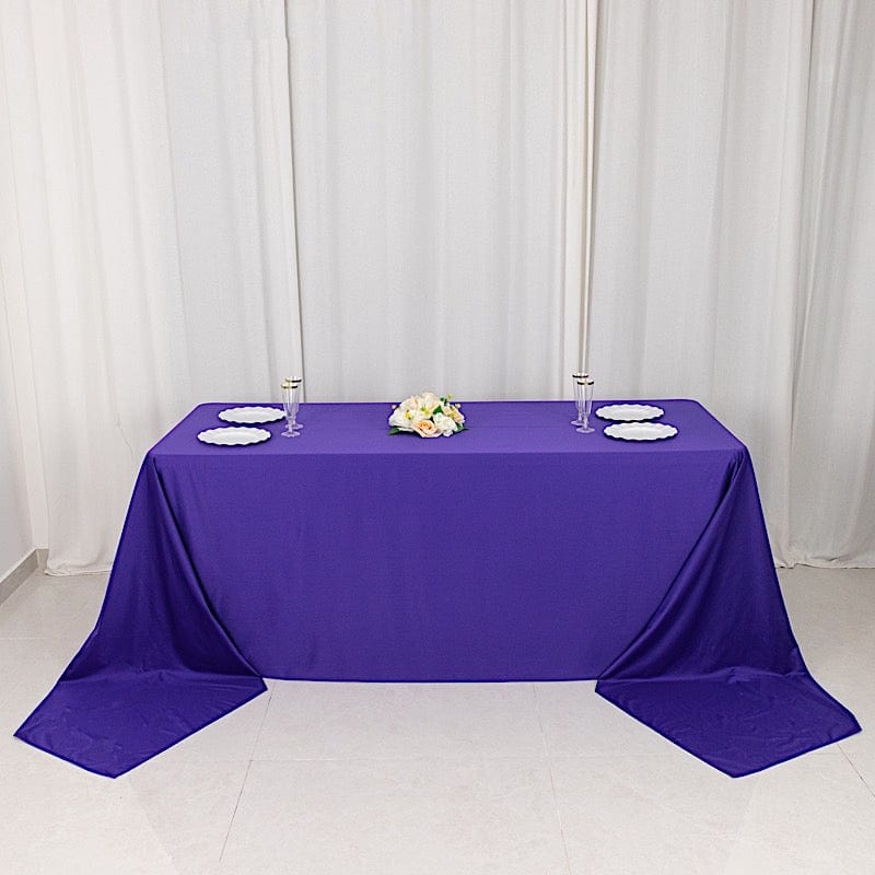 90x156 in Premium Scuba Polyester Rectangle Tablecloth