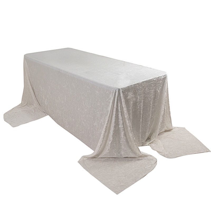 90x156 in Rectangular Premium Velvet Tablecloth