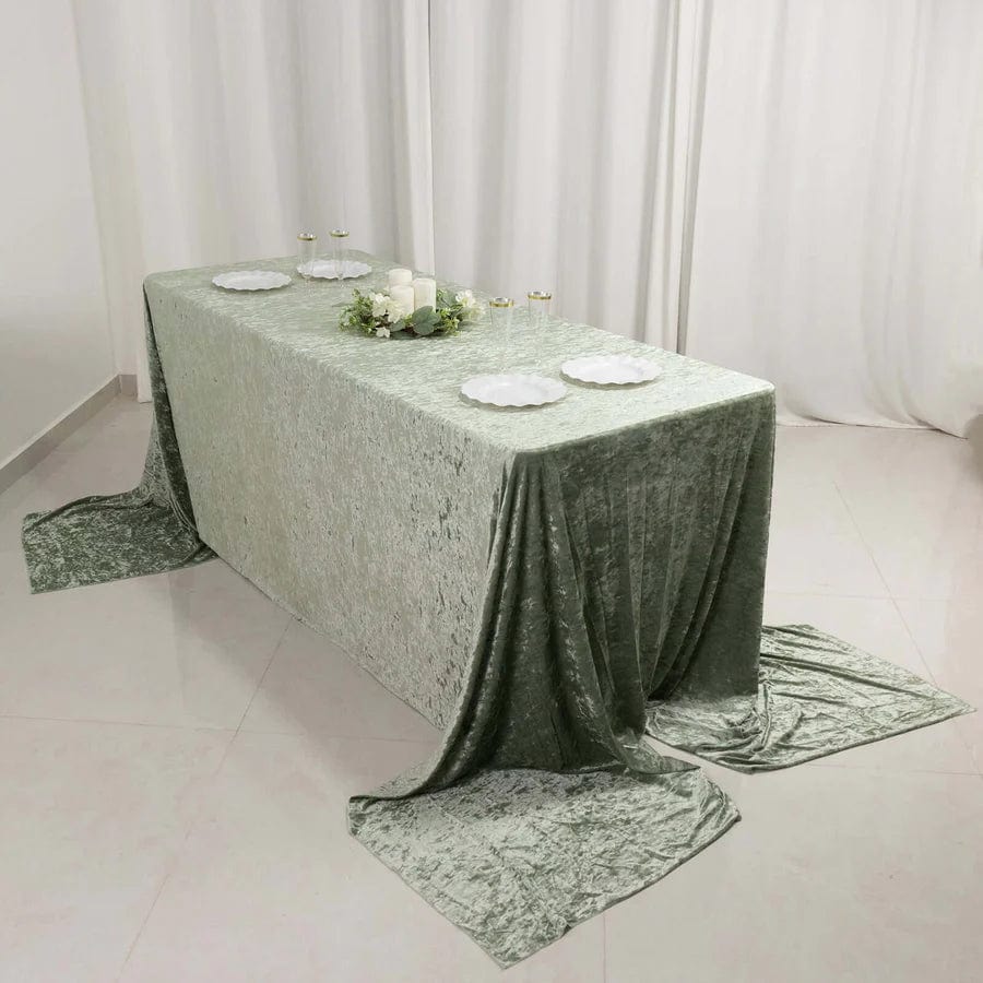 90x156 in Rectangular Premium Velvet Tablecloth