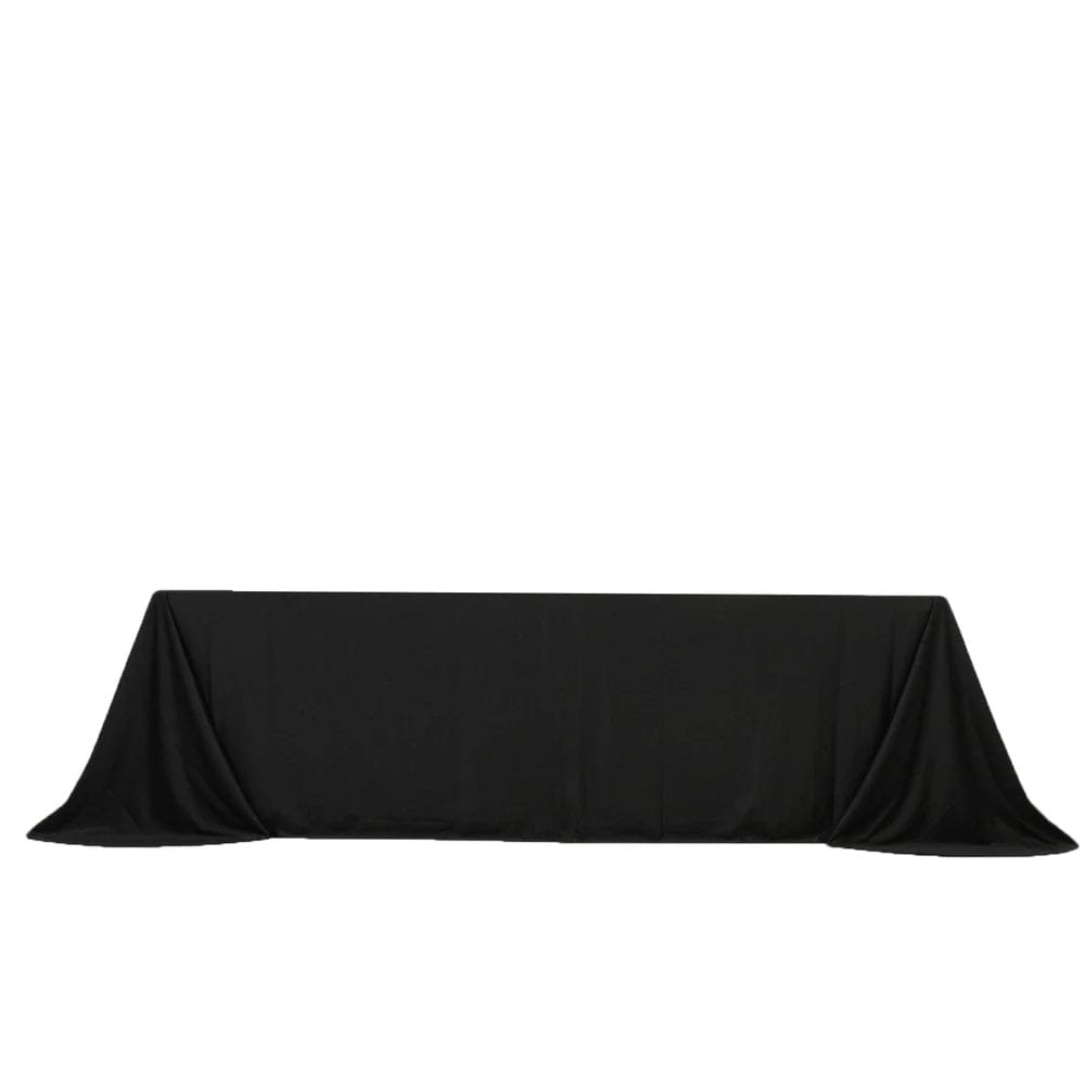 90x156 in Scuba Polyester Rectangle Tablecloth with Round Corners