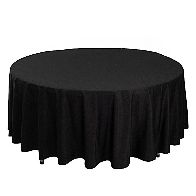 108 in Premium Scuba Polyester Round Tablecloth Party Linens