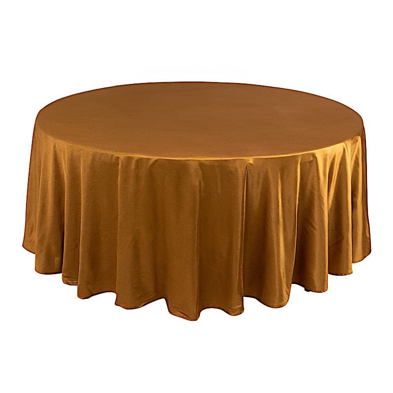 108 in Premium Scuba Polyester Round Tablecloth Party Linens