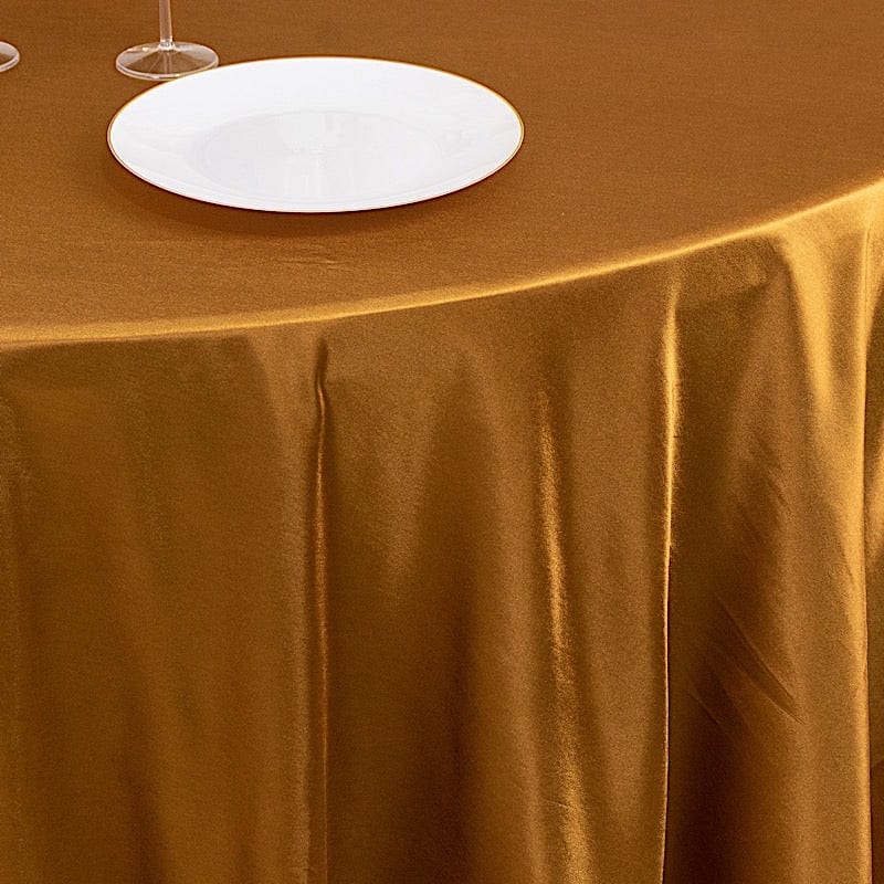 108 in Premium Scuba Polyester Round Tablecloth Party Linens