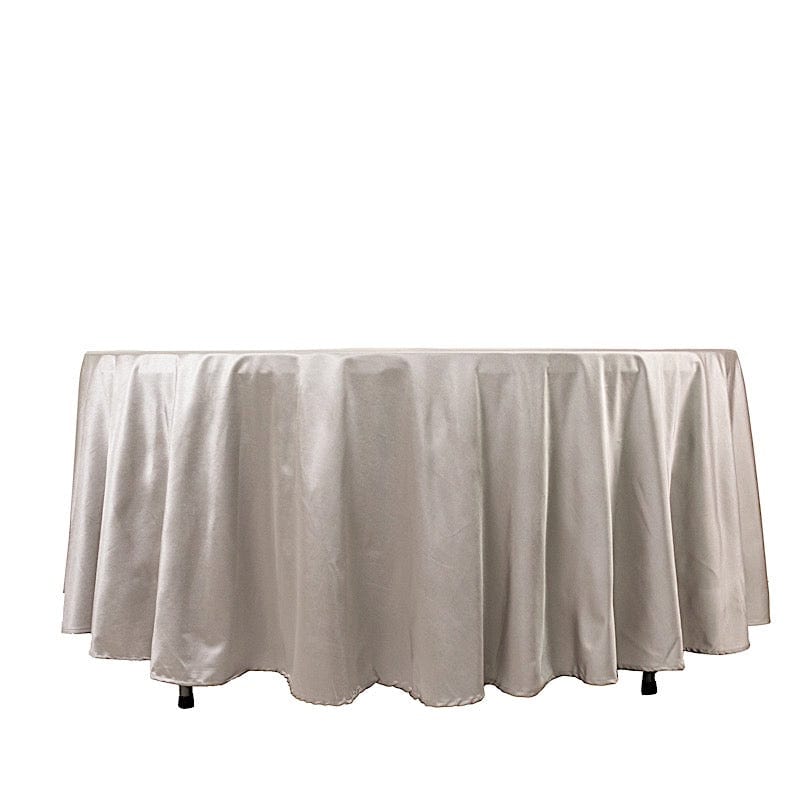 108 in Premium Scuba Polyester Round Tablecloth Party Linens