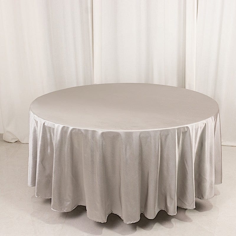 108 in Premium Scuba Polyester Round Tablecloth Party Linens