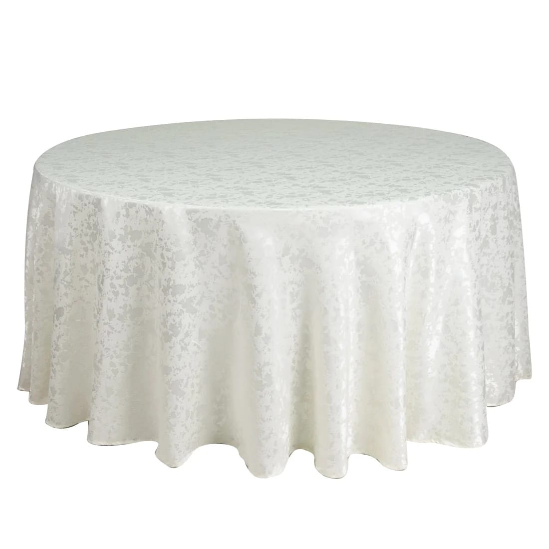 120 in Jacquard Polyester Round Tablecloth Abstract Watercolor Design