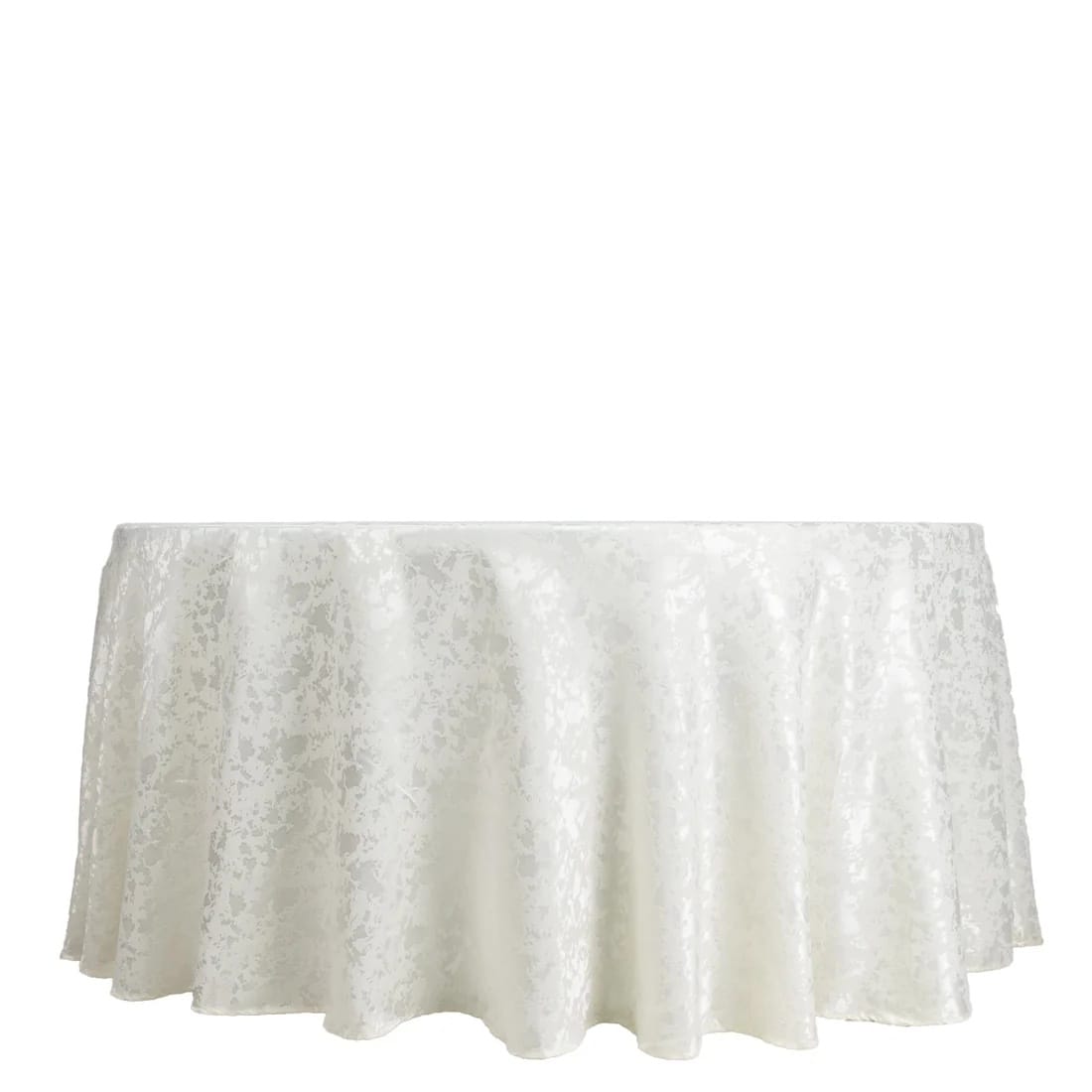 120 in Jacquard Polyester Round Tablecloth Abstract Watercolor Design