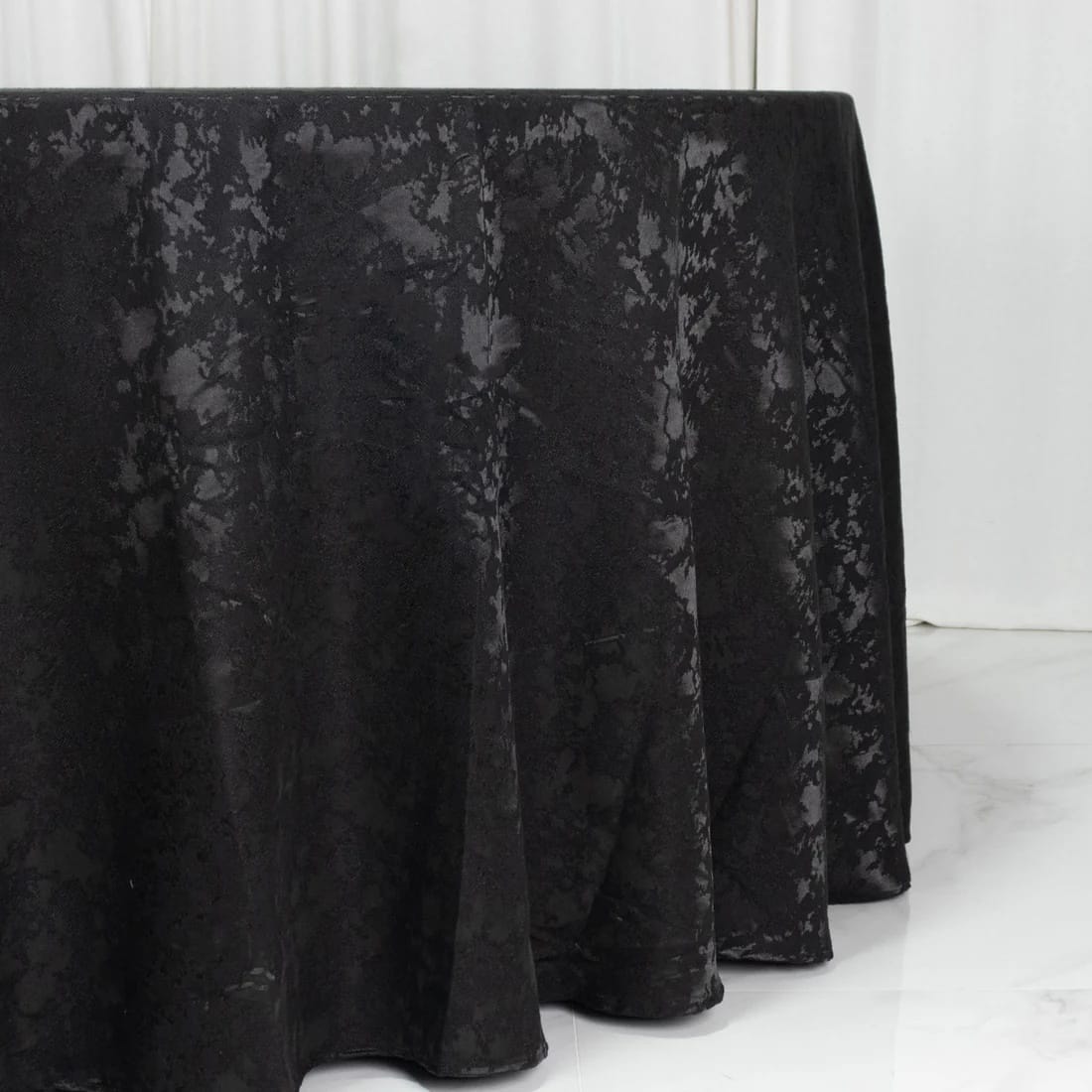 120 in Jacquard Polyester Round Tablecloth Abstract Watercolor Design