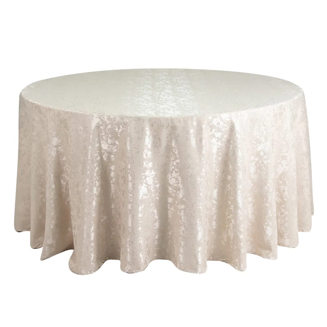 120 in Jacquard Polyester Round Tablecloth Abstract Watercolor Design