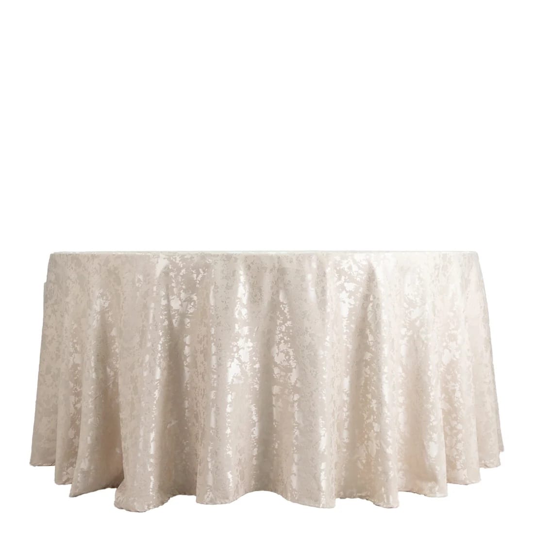 120 in Jacquard Polyester Round Tablecloth Abstract Watercolor Design