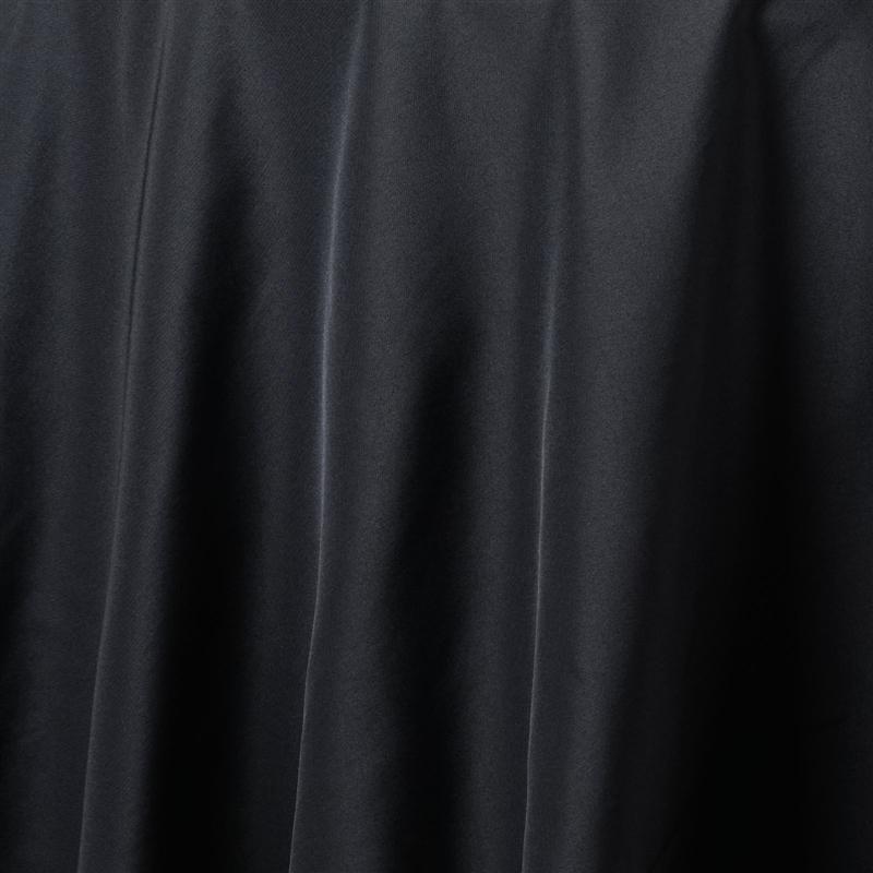 120" Premium Polyester Round Tablecloth Wedding Table Linens - Black TAB_120_BLK_PRM