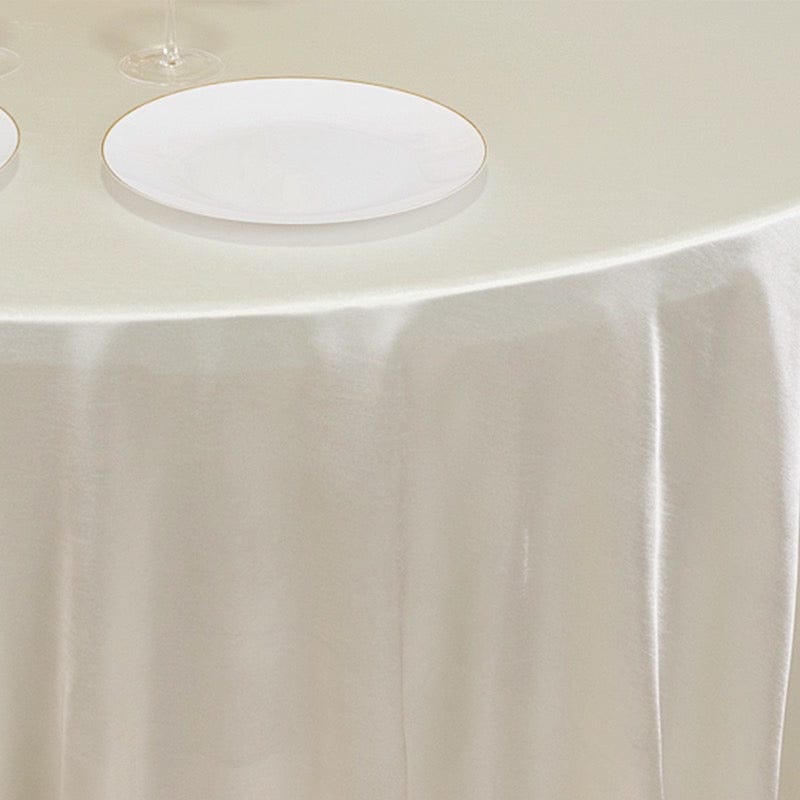 120 in Premium Scuba Polyester Round Tablecloth Party Linens