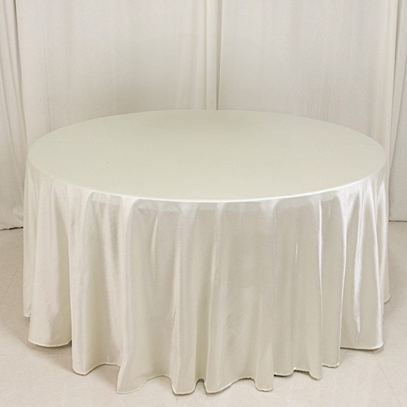 120 in Premium Scuba Polyester Round Tablecloth Party Linens