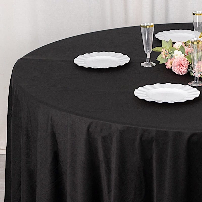 120 in Premium Scuba Polyester Round Tablecloth Party Linens