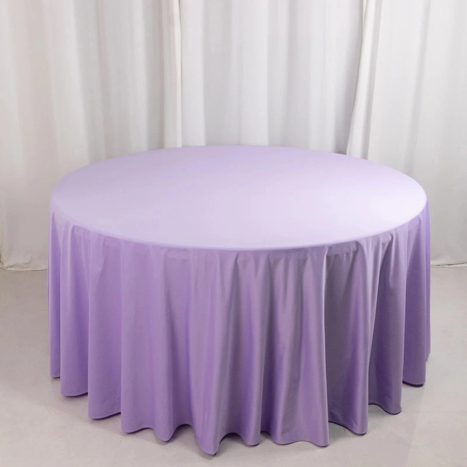 120 in Premium Scuba Polyester Round Tablecloth Party Linens