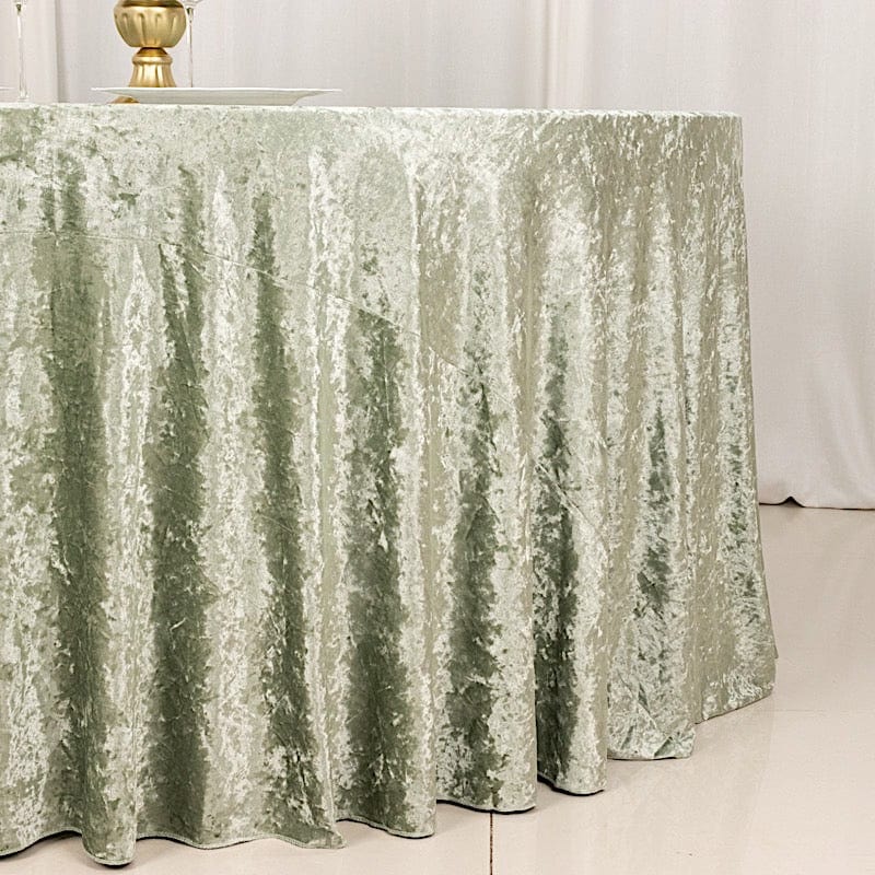 120 in Round Premium Velvet Tablecloth