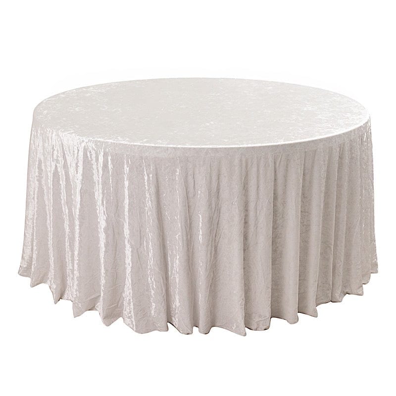 120 in Round Premium Velvet Tablecloth