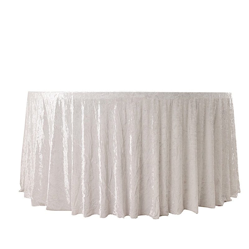 120 in Round Premium Velvet Tablecloth