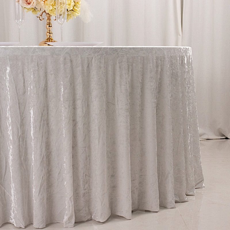 120 in Round Premium Velvet Tablecloth