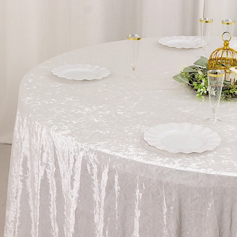 120 in Round Premium Velvet Tablecloth