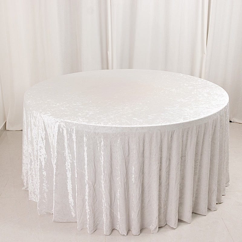 120 in Round Premium Velvet Tablecloth