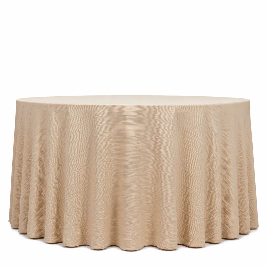 120 in Scuba Polyester Accordion Pleated Round Tablecloth Party Linens
