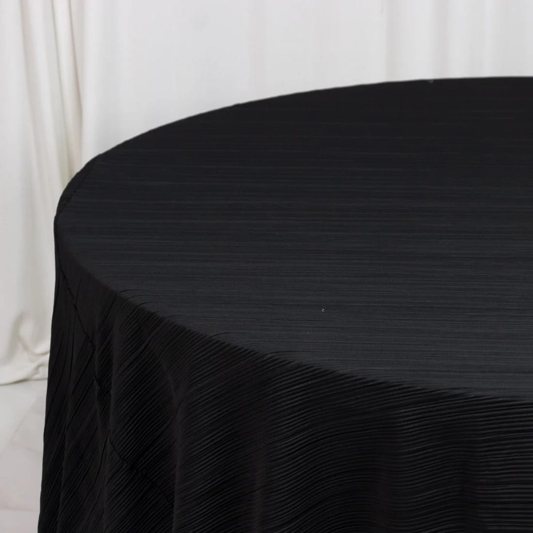 120 in Scuba Polyester Accordion Pleated Round Tablecloth Party Linens