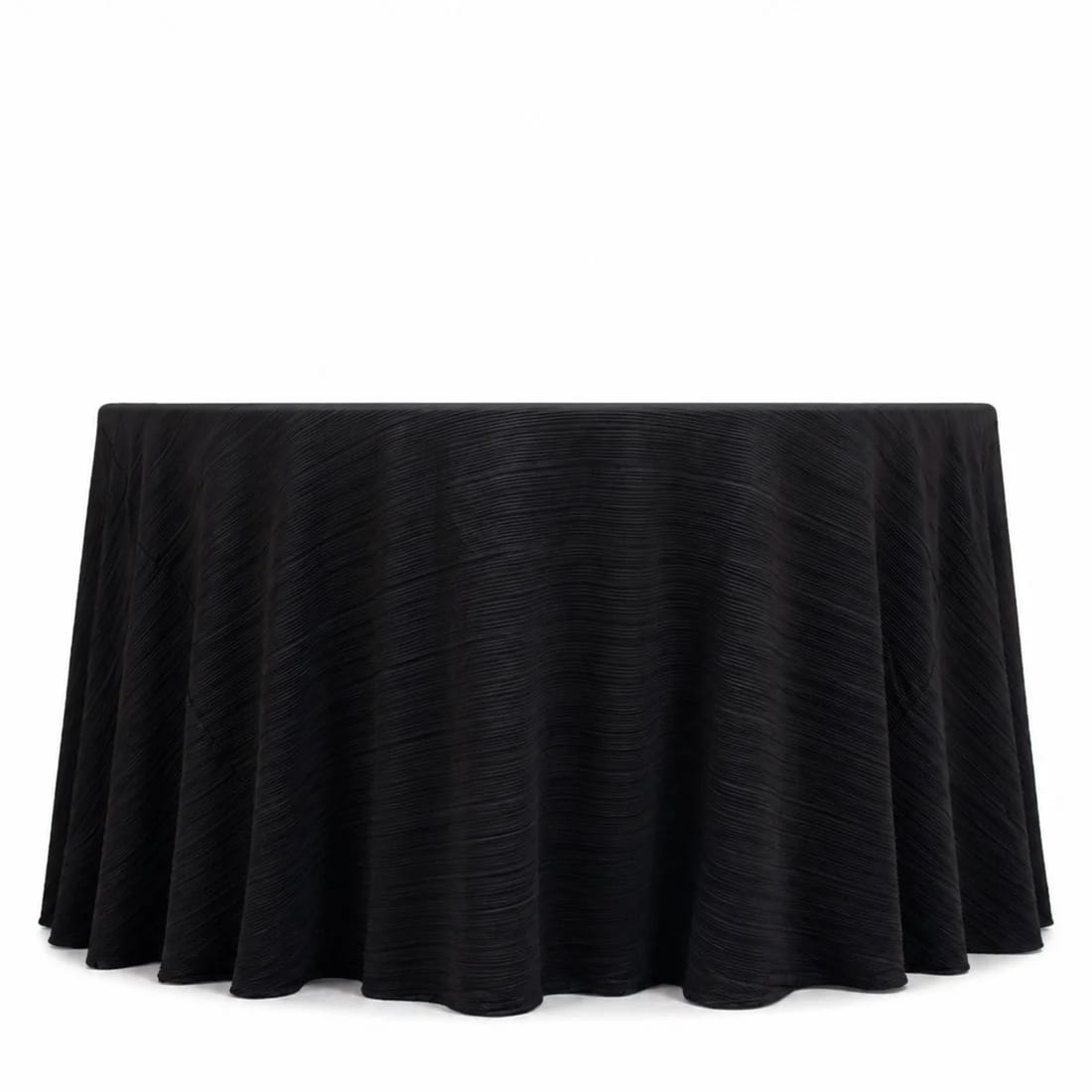 120 in Scuba Polyester Accordion Pleated Round Tablecloth Party Linens