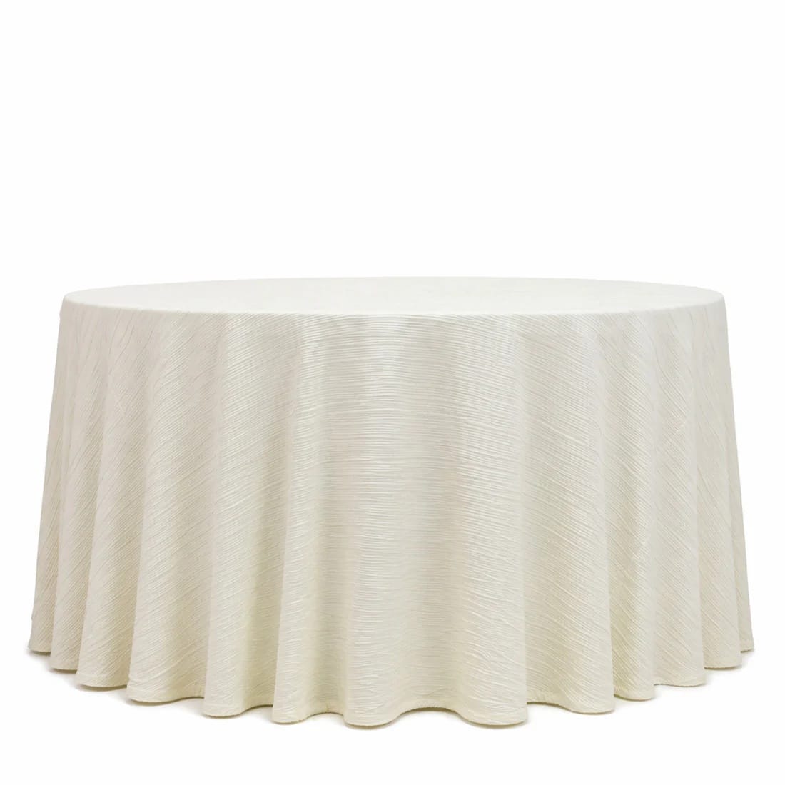 120 in Scuba Polyester Accordion Pleated Round Tablecloth Party Linens