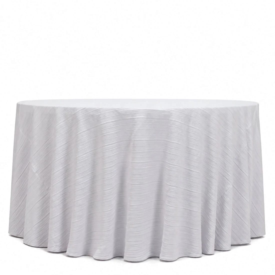 120 in Scuba Polyester Accordion Pleated Round Tablecloth Party Linens