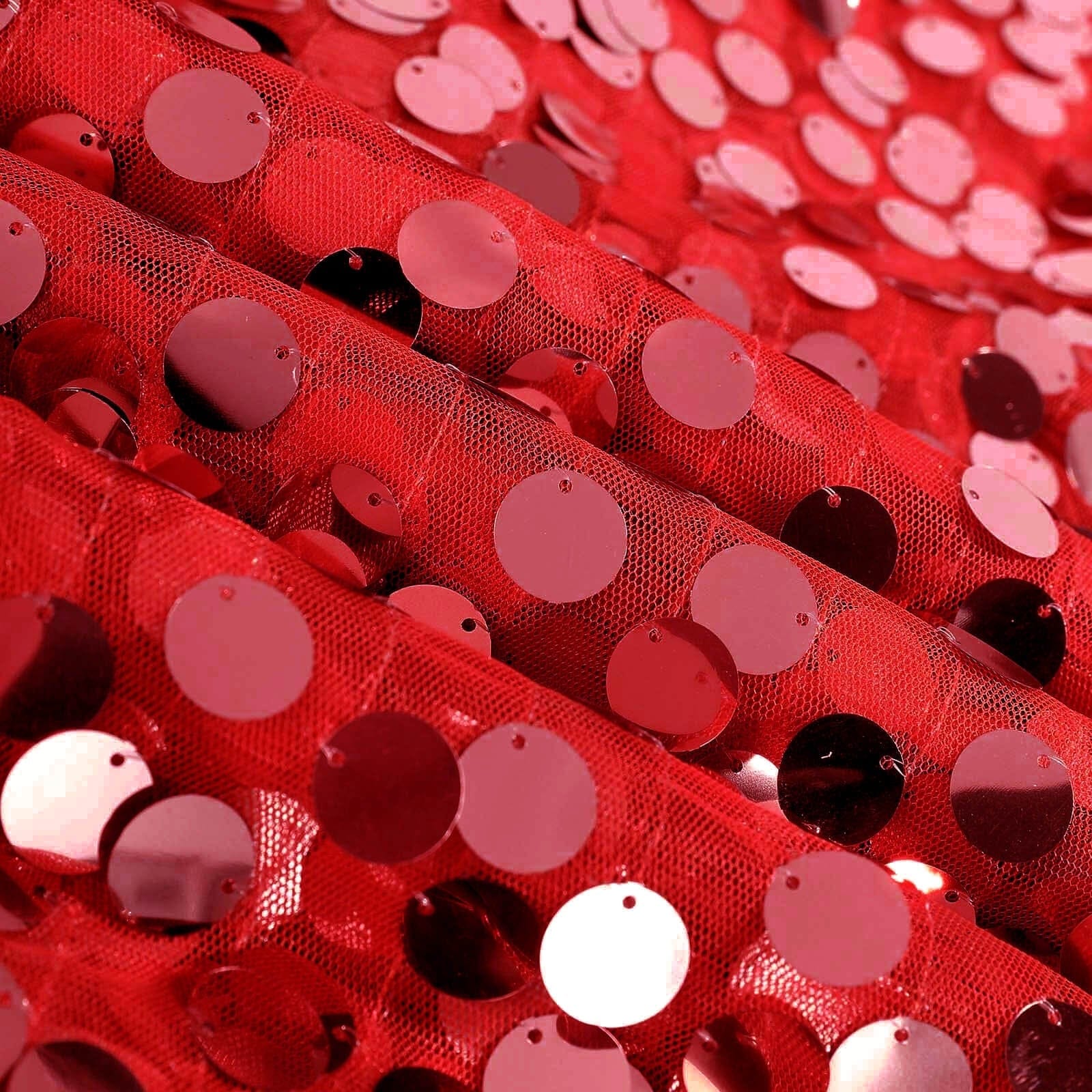 132 in Big Payette Sequin Round Tablecloth