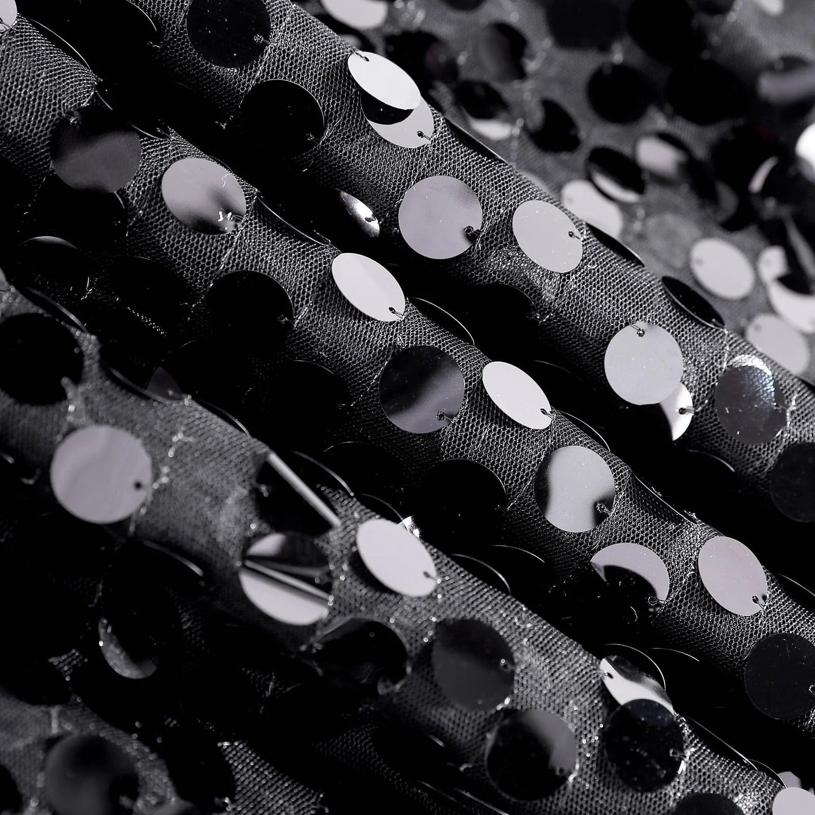 132 in Big Payette Sequin Round Tablecloth