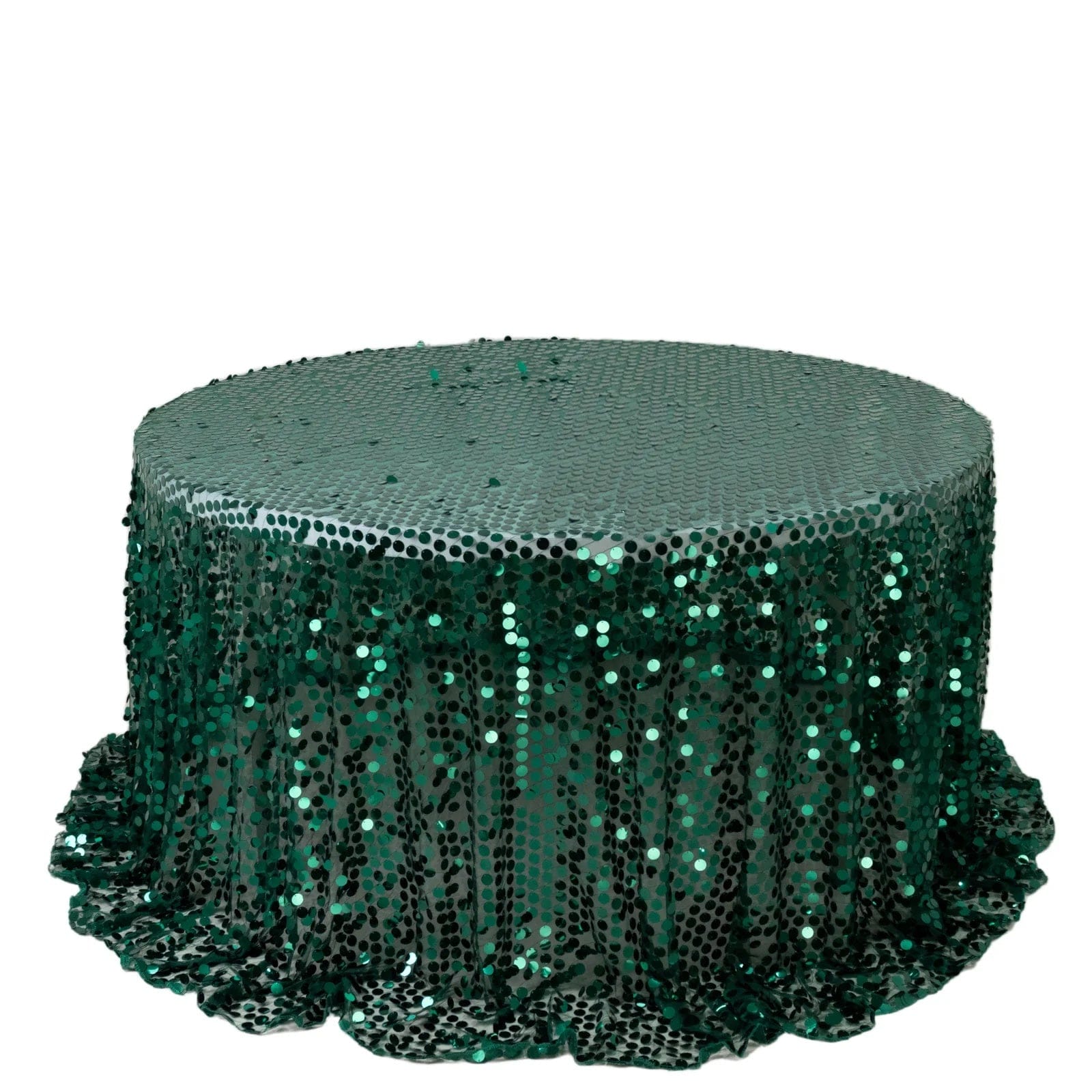132 in Big Payette Sequin Round Tablecloth