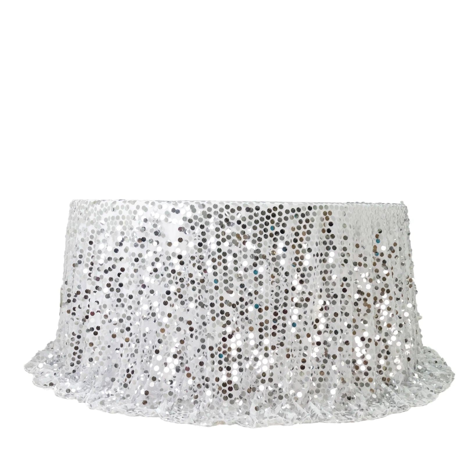 132 in Big Payette Sequin Round Tablecloth