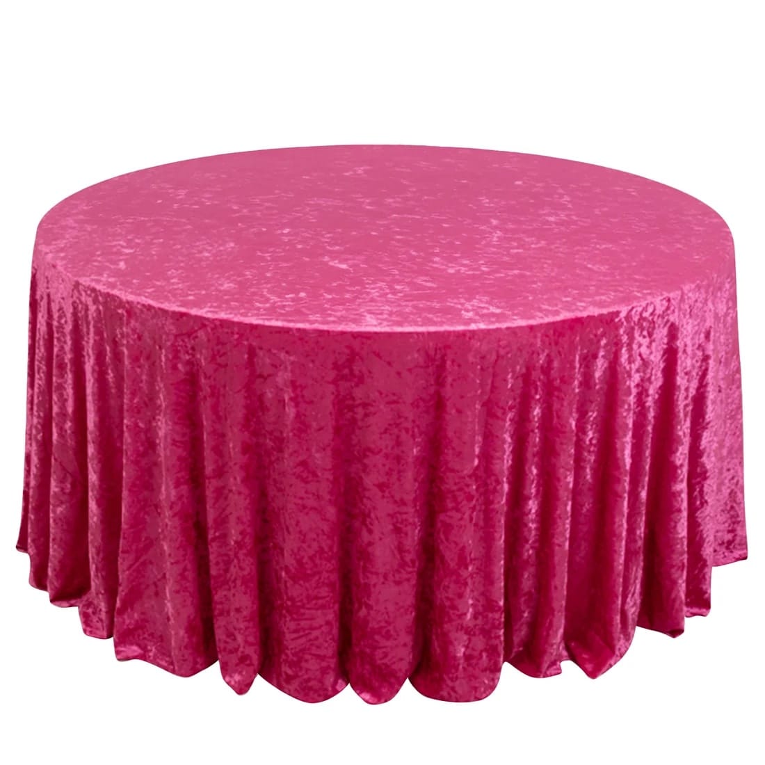 132 in Premium Crushed Velvet Round Tablecloth
