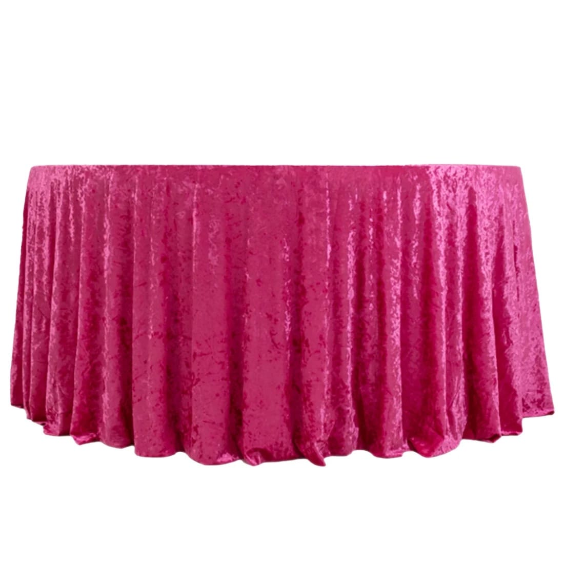 132 in Premium Crushed Velvet Round Tablecloth