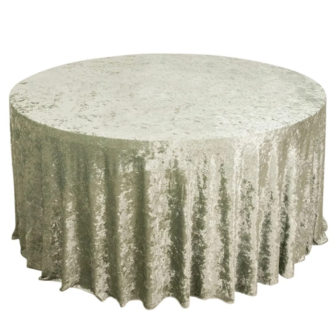 132 in Premium Crushed Velvet Round Tablecloth
