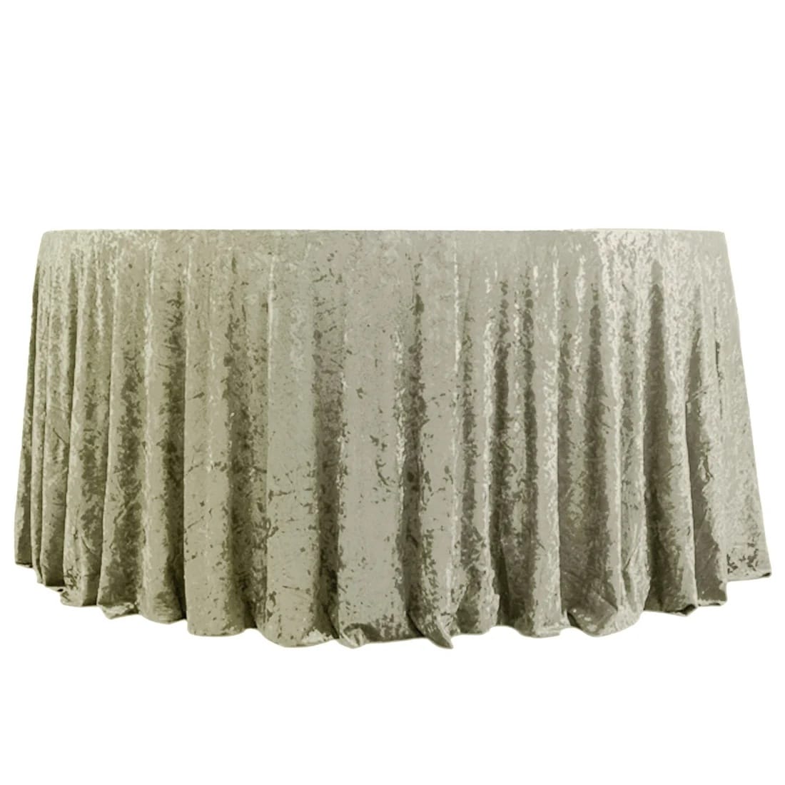 132 in Premium Crushed Velvet Round Tablecloth