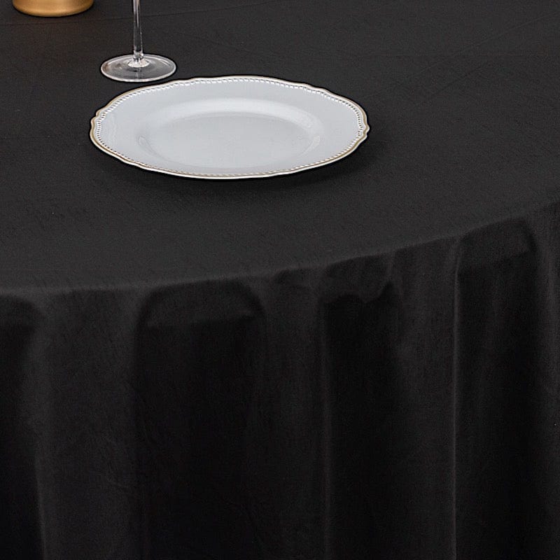 132 in Premium Scuba Polyester Round Tablecloth Party Linens