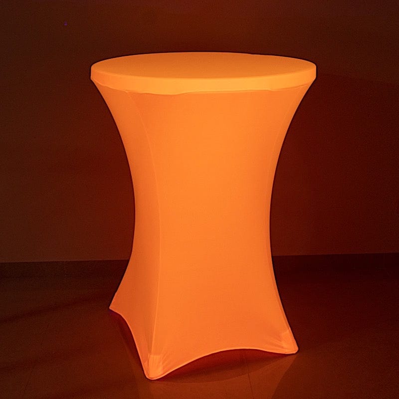 30 in Neon Round Cocktail Table Cover Spandex Tablecloth