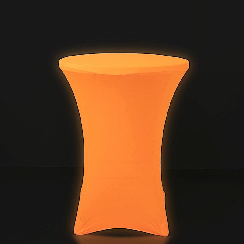 30 in Neon Round Cocktail Table Cover Spandex Tablecloth