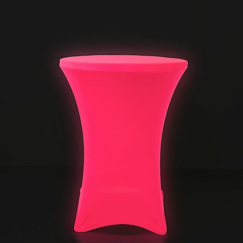 30 in Neon Round Cocktail Table Cover Spandex Tablecloth