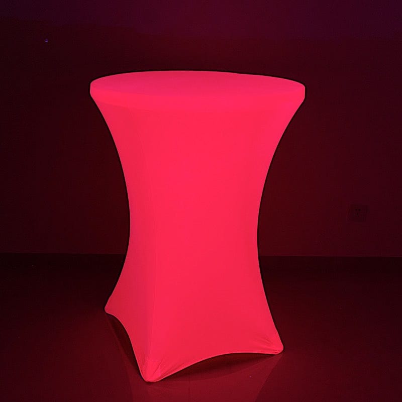 30 in Neon Round Cocktail Table Cover Spandex Tablecloth