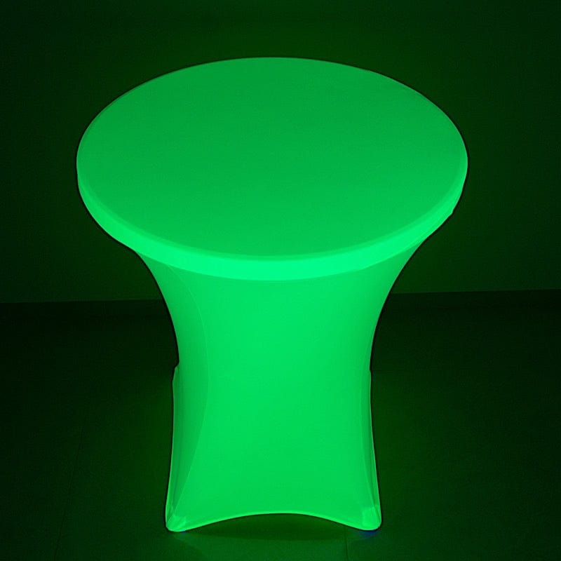 30 in Neon Round Cocktail Table Cover Spandex Tablecloth