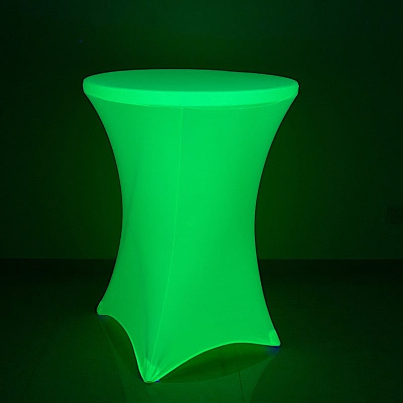 30 in Neon Round Cocktail Table Cover Spandex Tablecloth