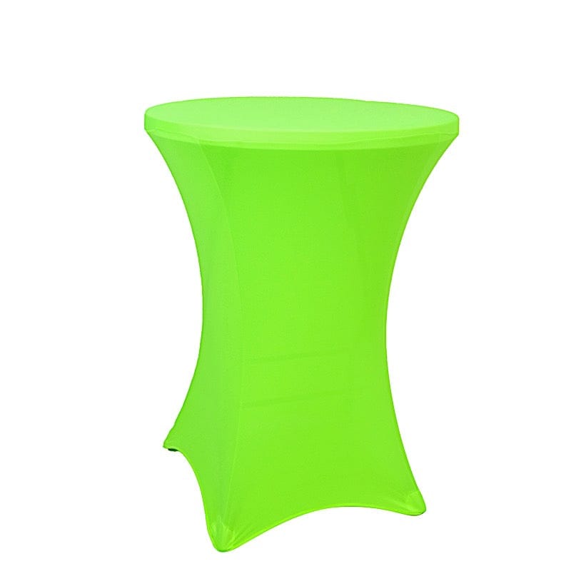30 in Neon Round Cocktail Table Cover Spandex Tablecloth