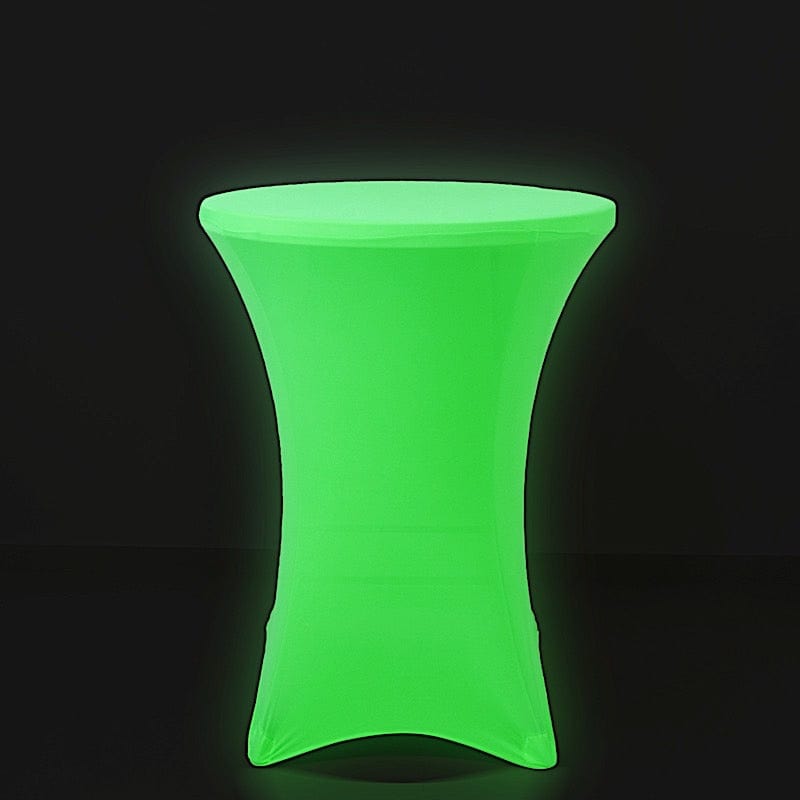 30 in Neon Round Cocktail Table Cover Spandex Tablecloth
